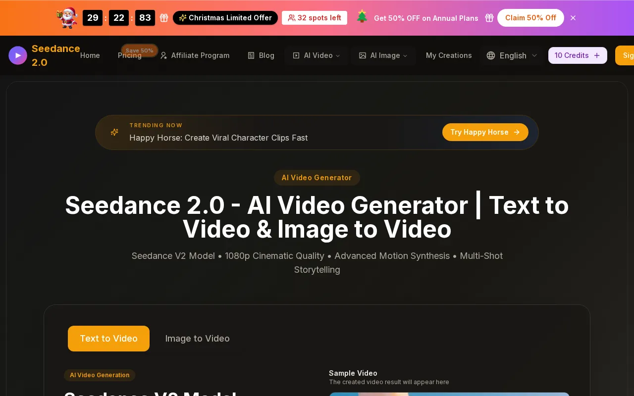 Seedance 2.0 — preview screenshot