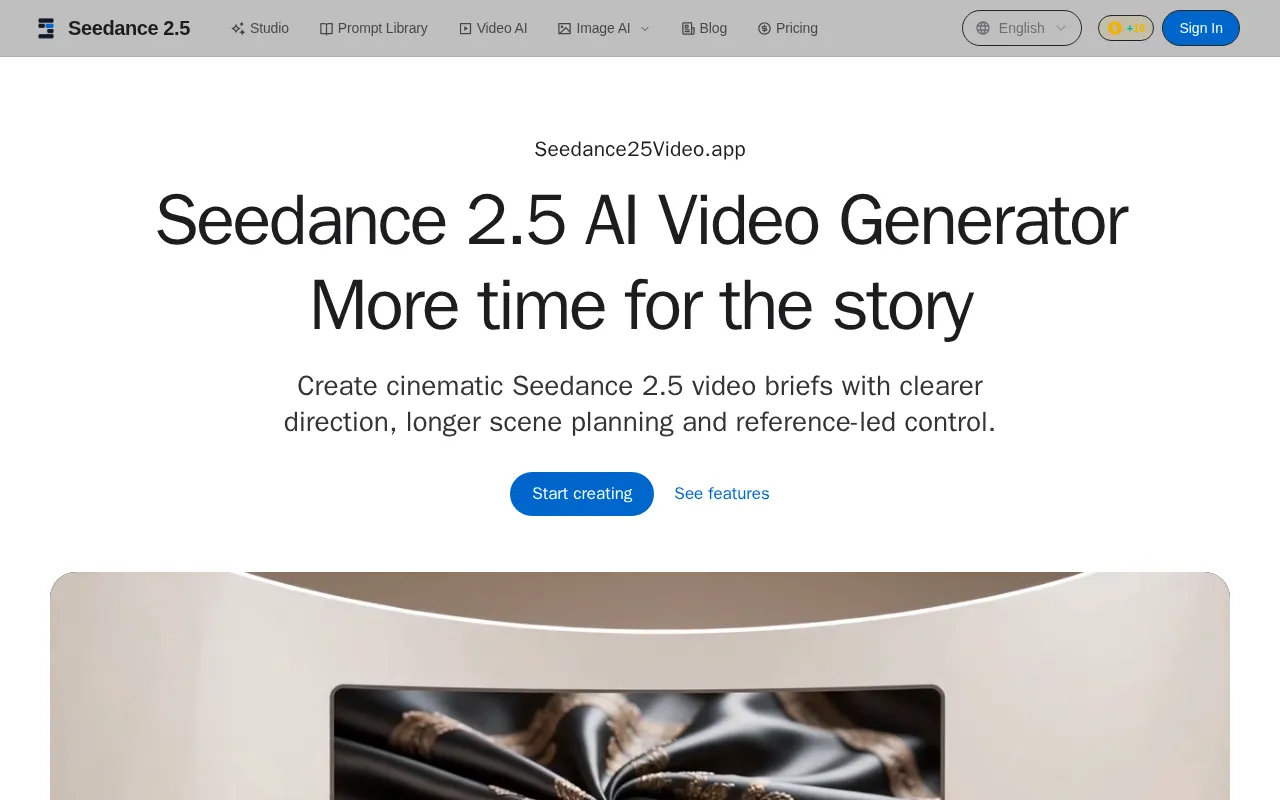 Seedance 2.5 — preview screenshot