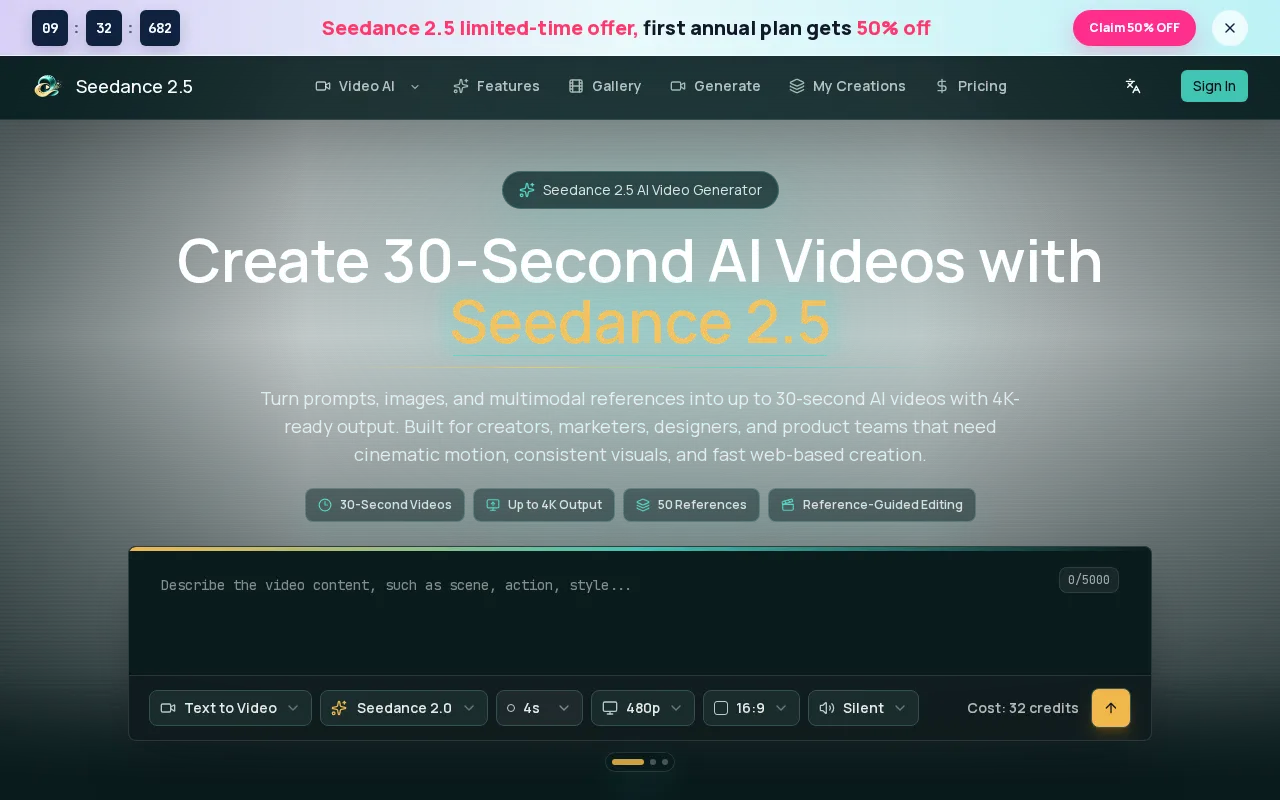 Seedance 2.5 — preview screenshot