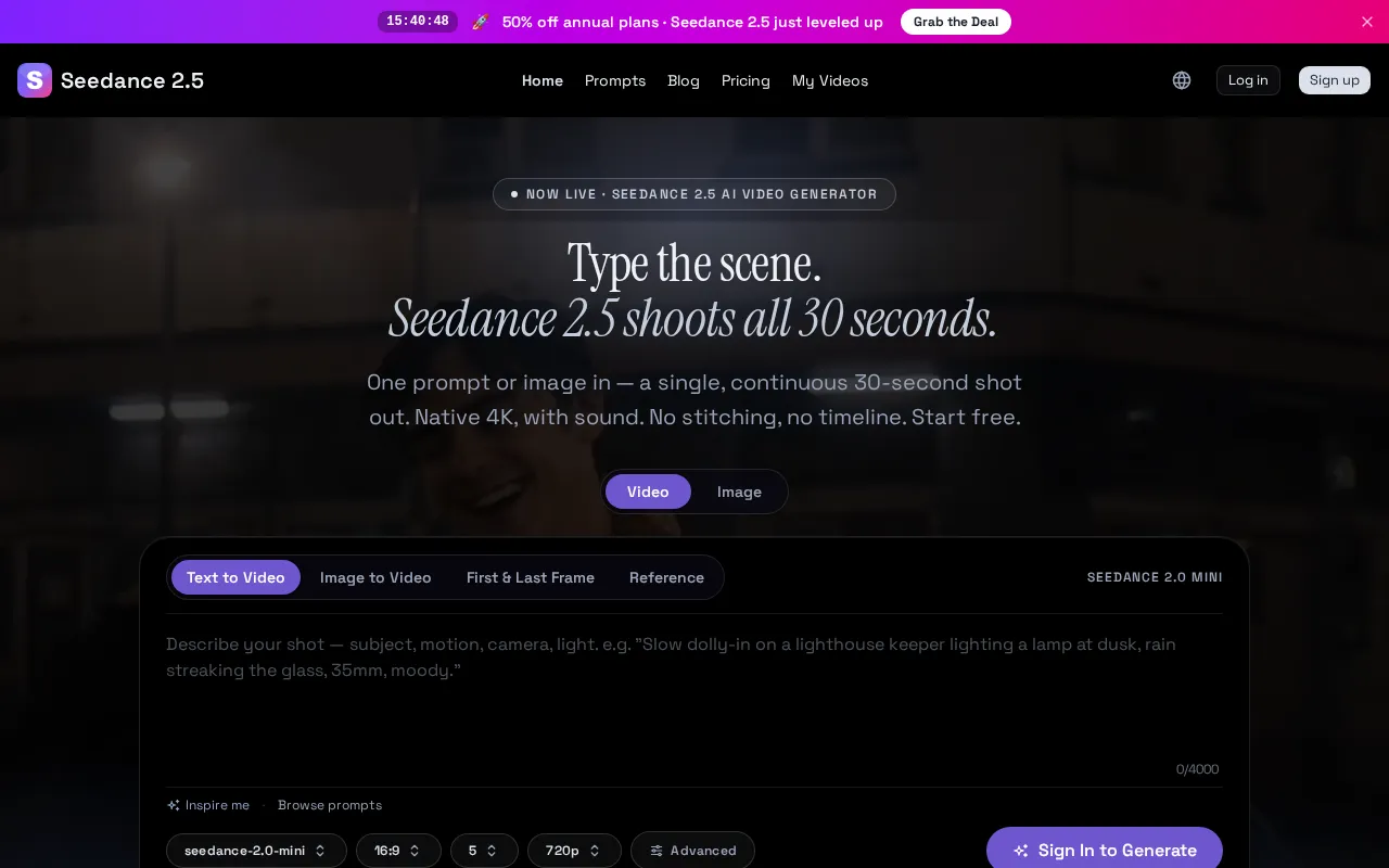 Seedance 2.5 — preview screenshot
