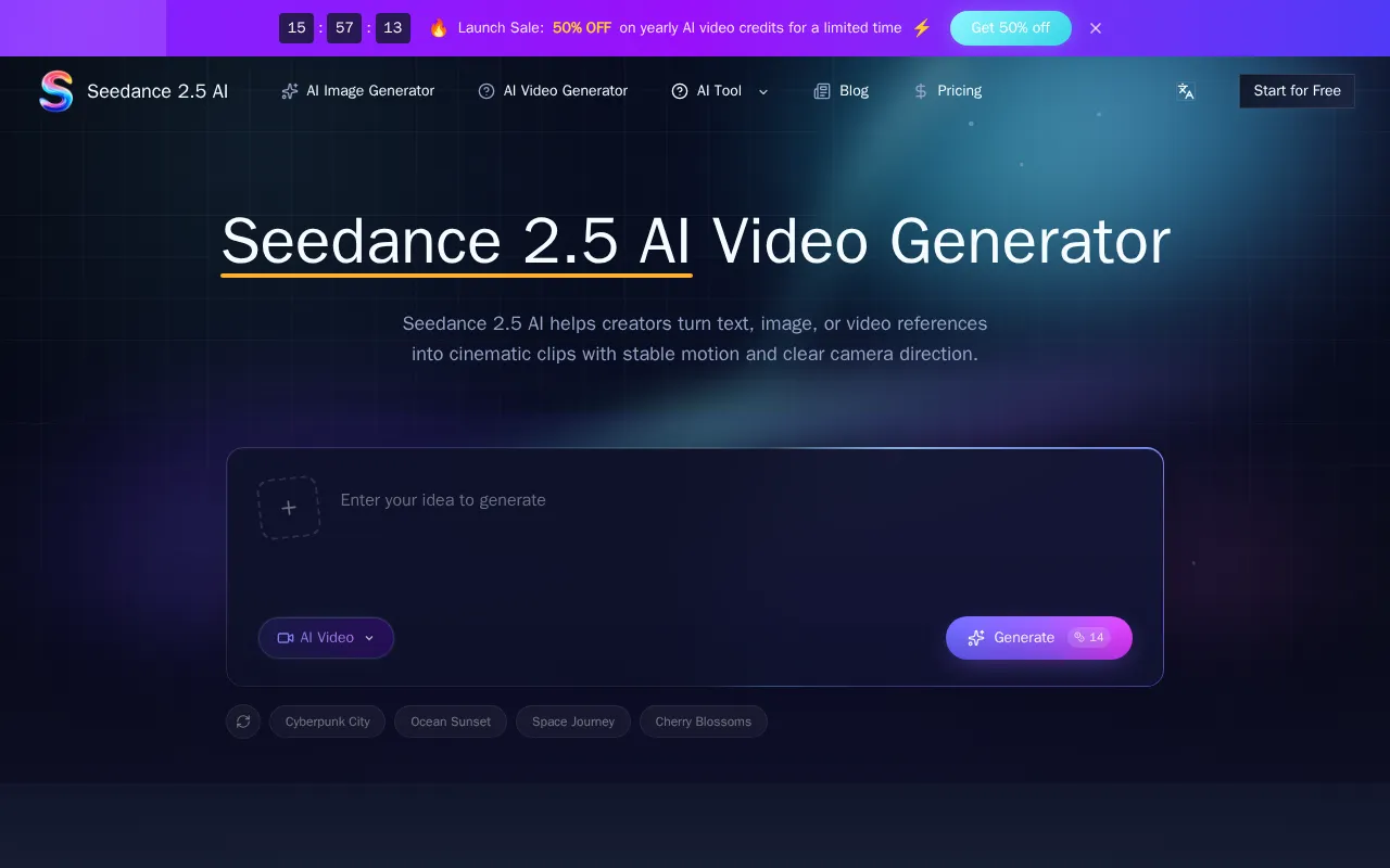Seedance 2.5 AI — preview screenshot