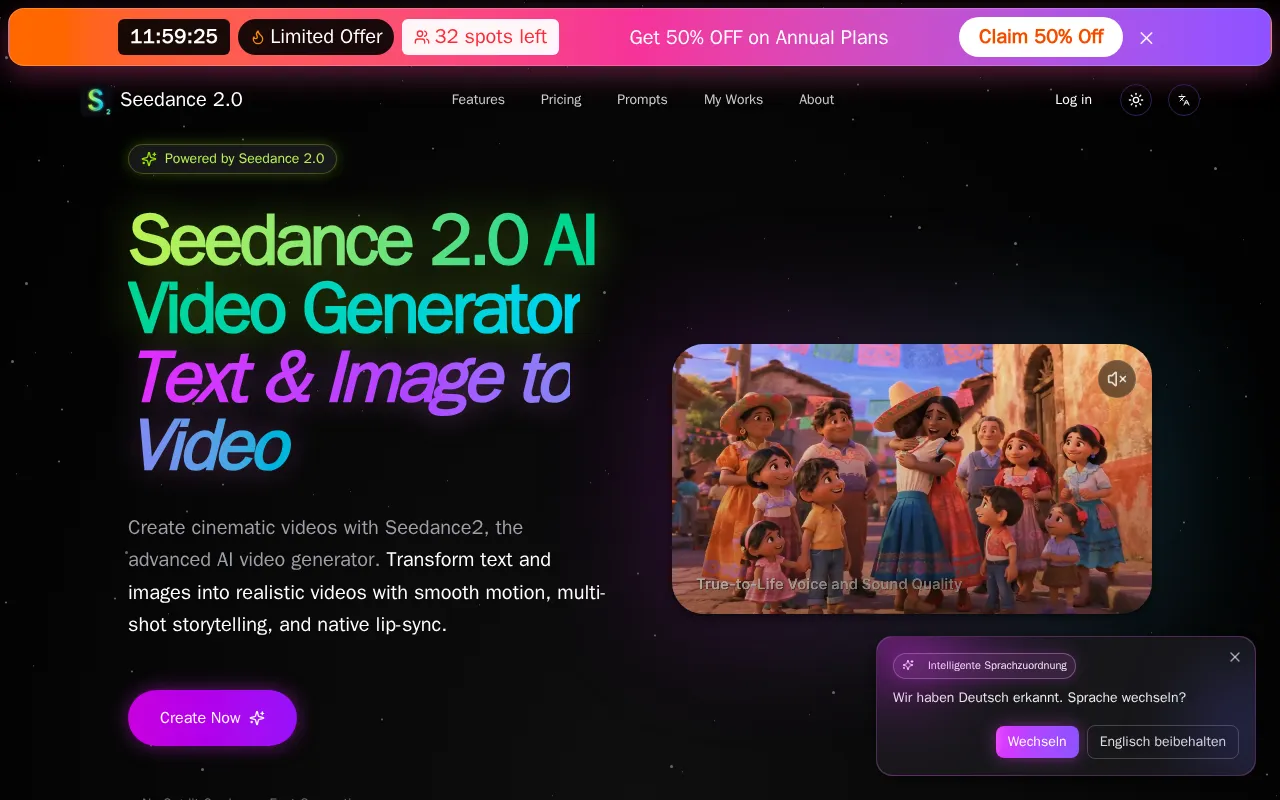 Seedance 2.0 — preview screenshot