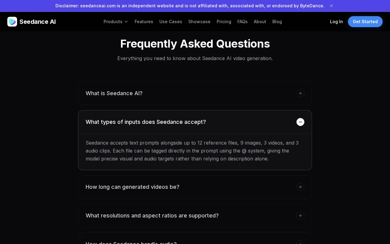 seedanceai.com — preview screenshot