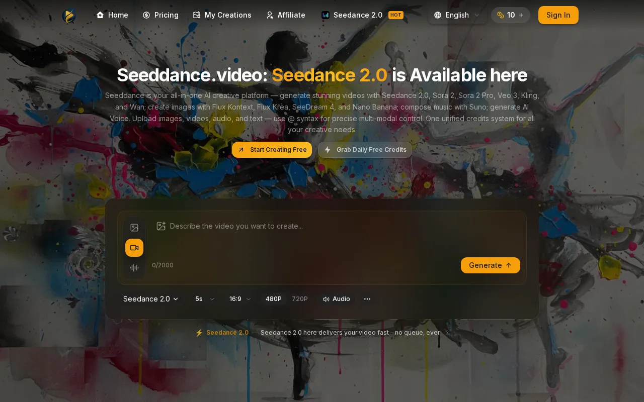 Seedance 2.0 — preview screenshot