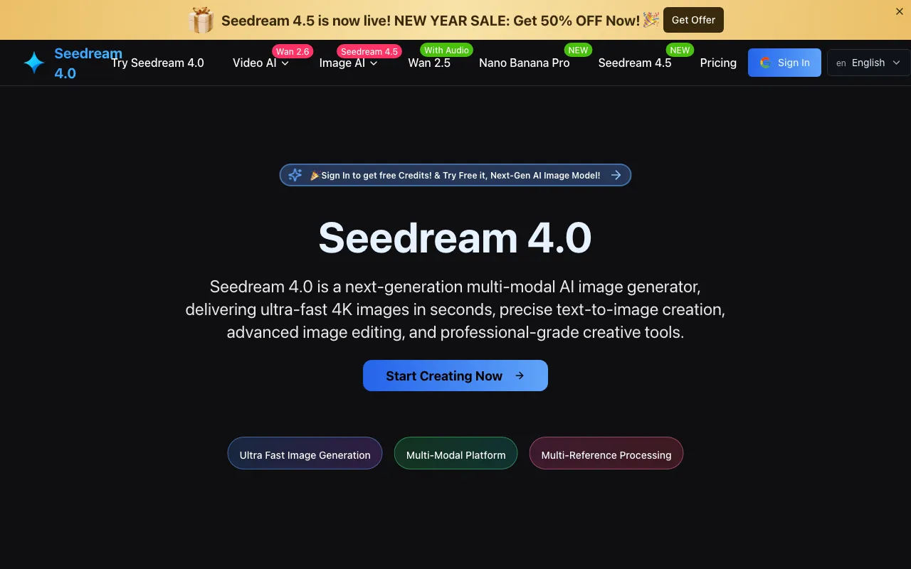 Seedream 4.0 — preview screenshot