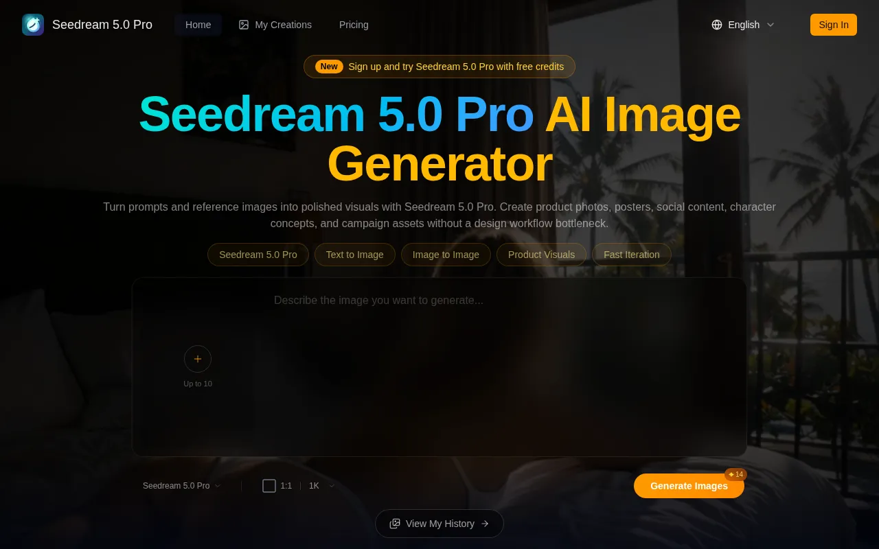Seedream 5.0 Pro — preview screenshot