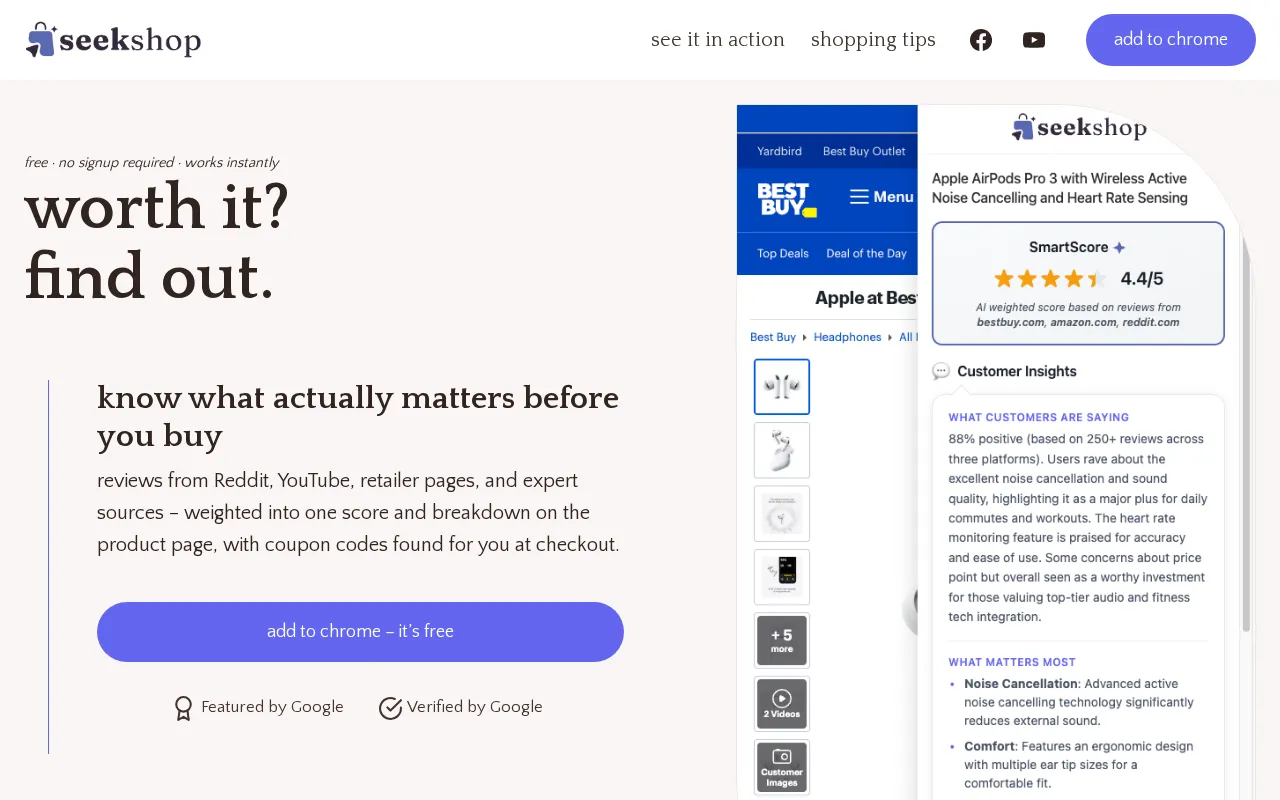 SeekShop — preview screenshot