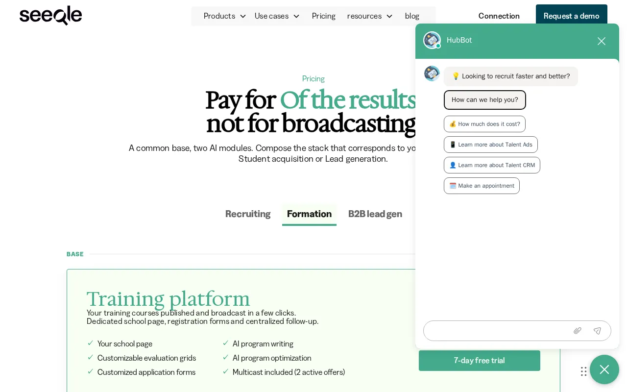 Seeqle — pricing page