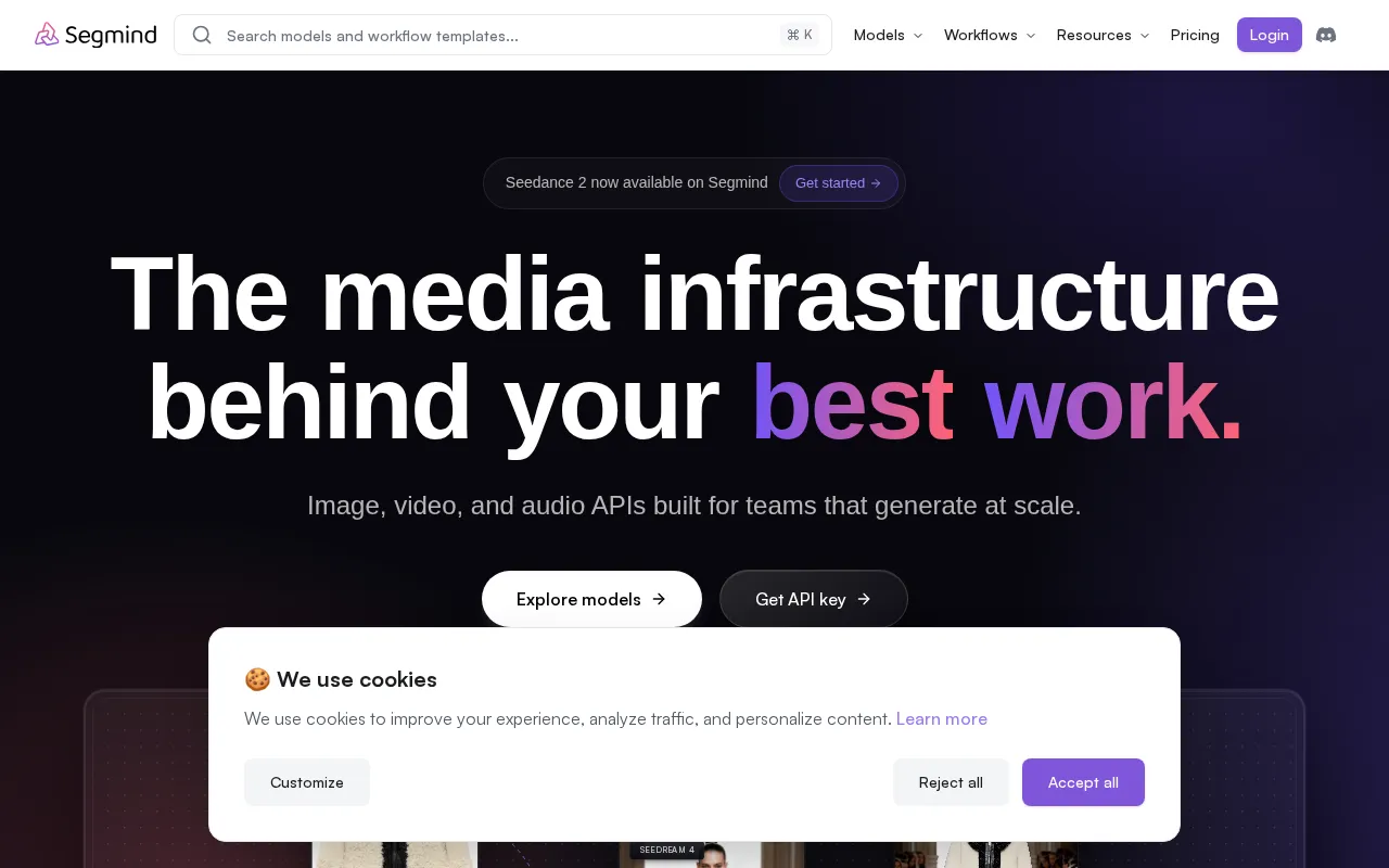Segmind — preview screenshot