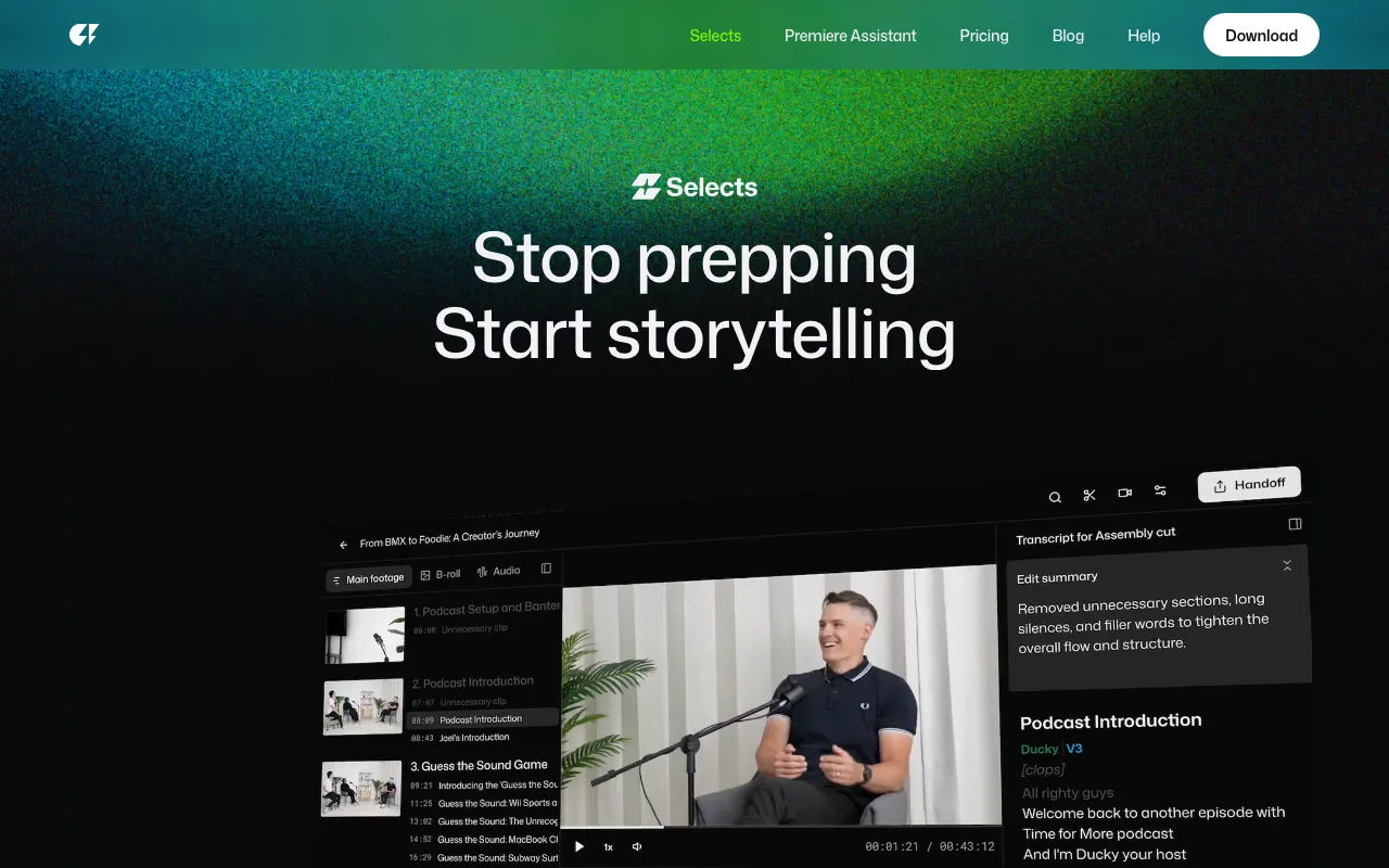 Selects — preview screenshot