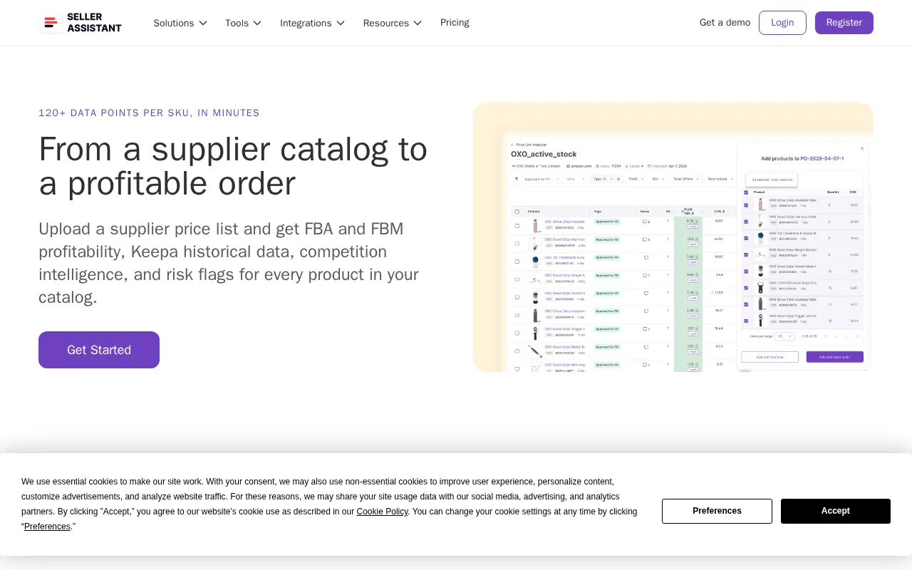 Seller Assistant — pricing page