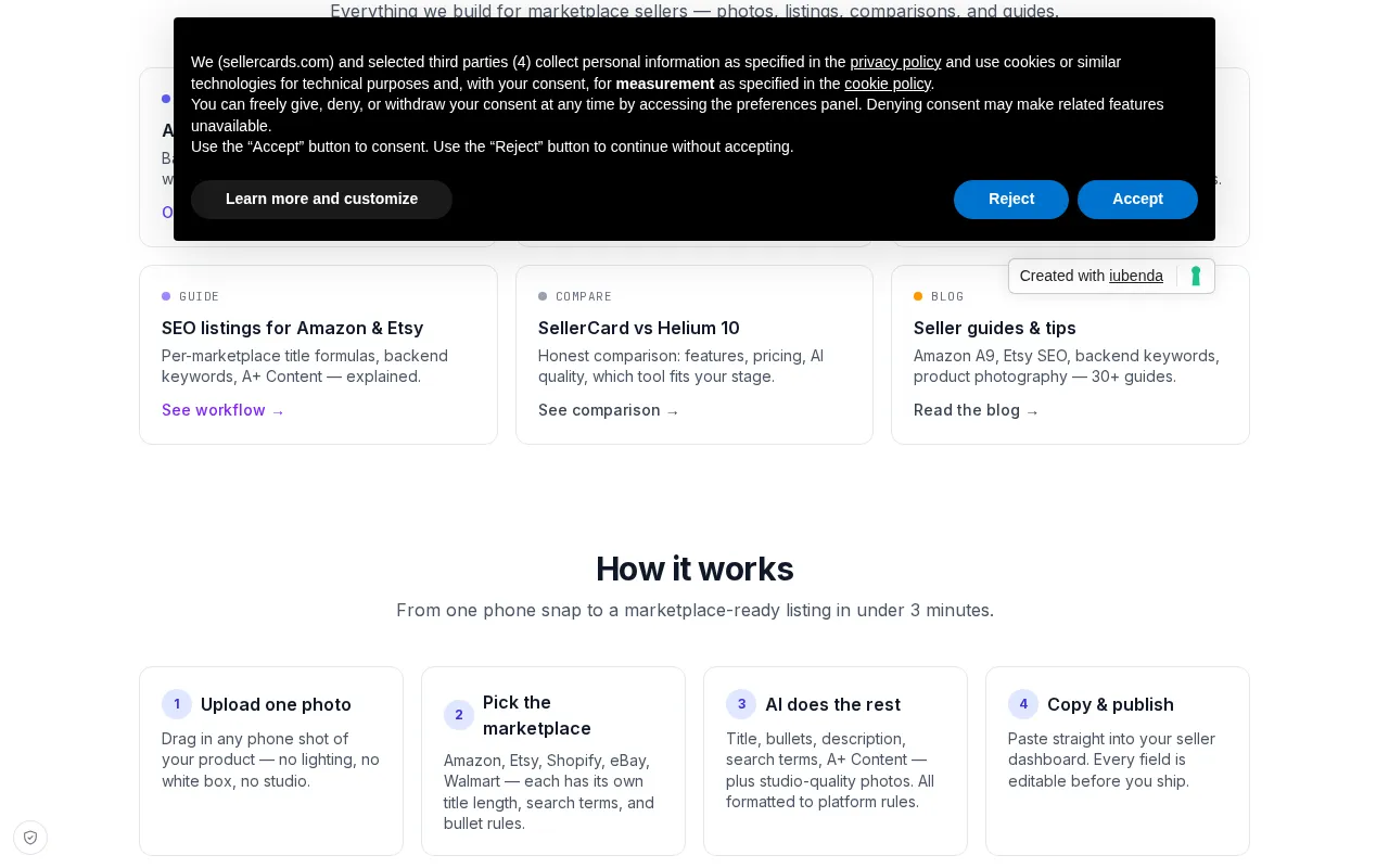 SellerCard — preview screenshot