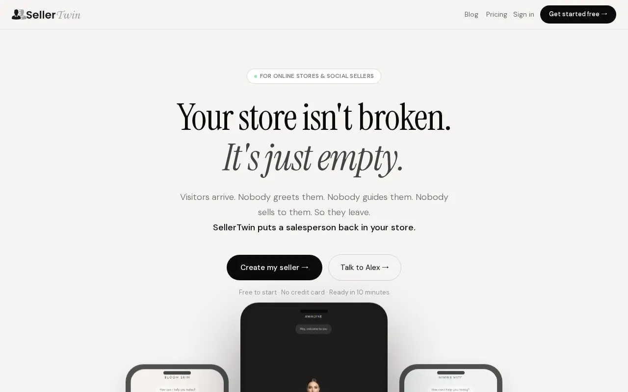 SellerTwin — preview screenshot