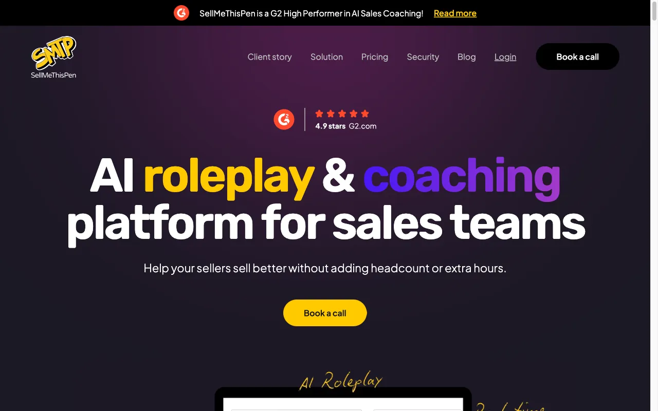 SellMeThisPen AI — preview screenshot