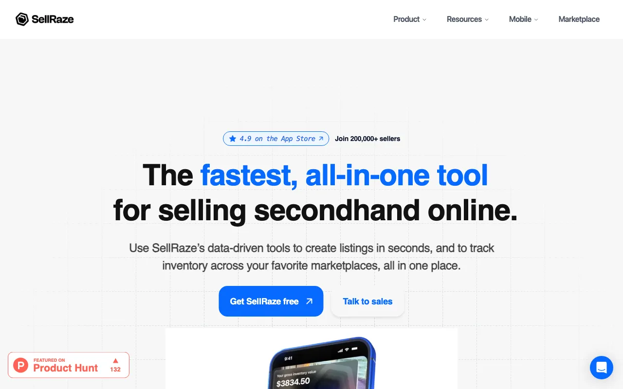 SellRaze — preview screenshot