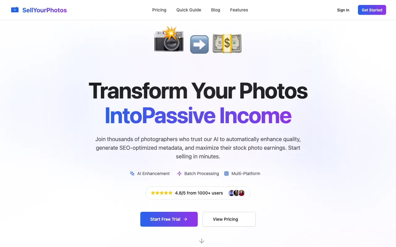 SellYourPhotos — preview screenshot