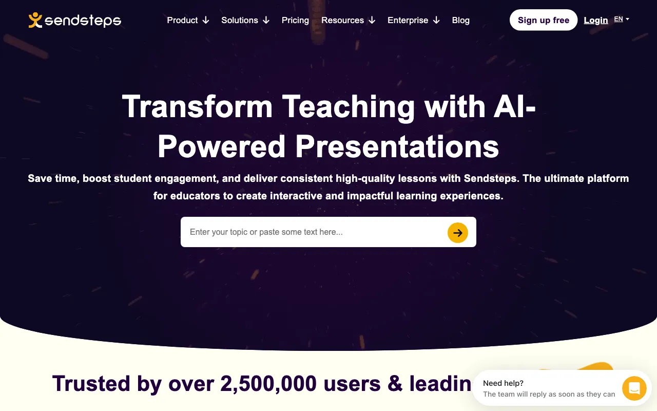 Sendsteps.ai — preview screenshot