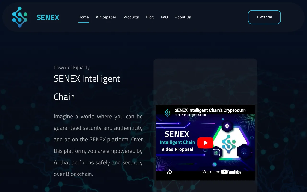 SENEX Intelligent Chain — preview screenshot