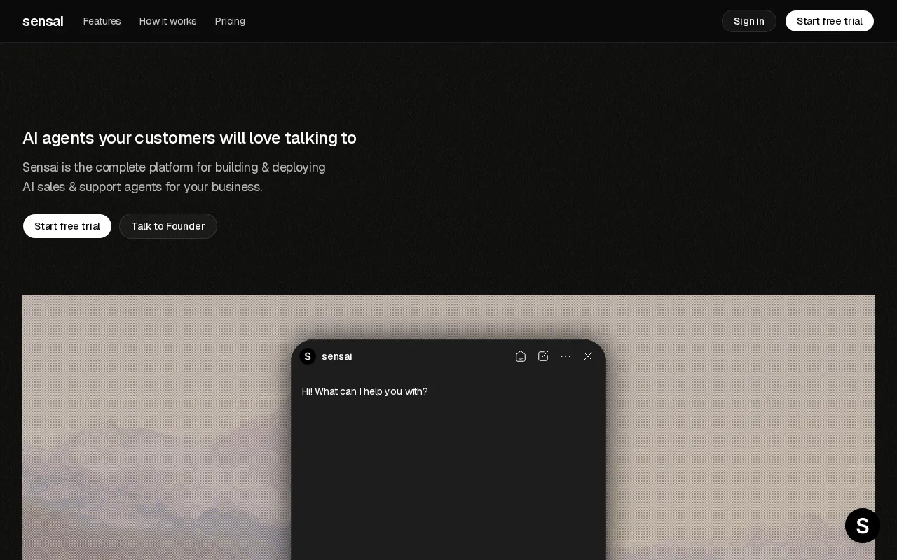 sensai — preview screenshot