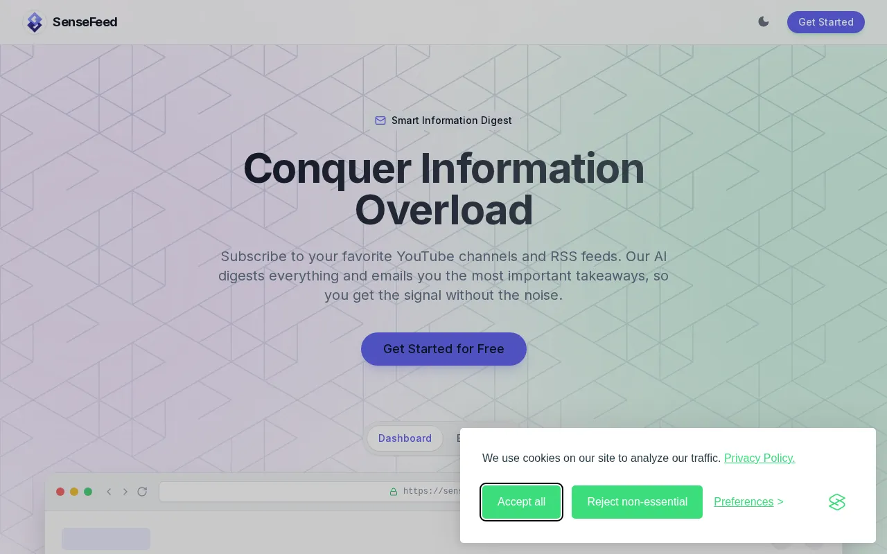 SenseFeed — preview screenshot