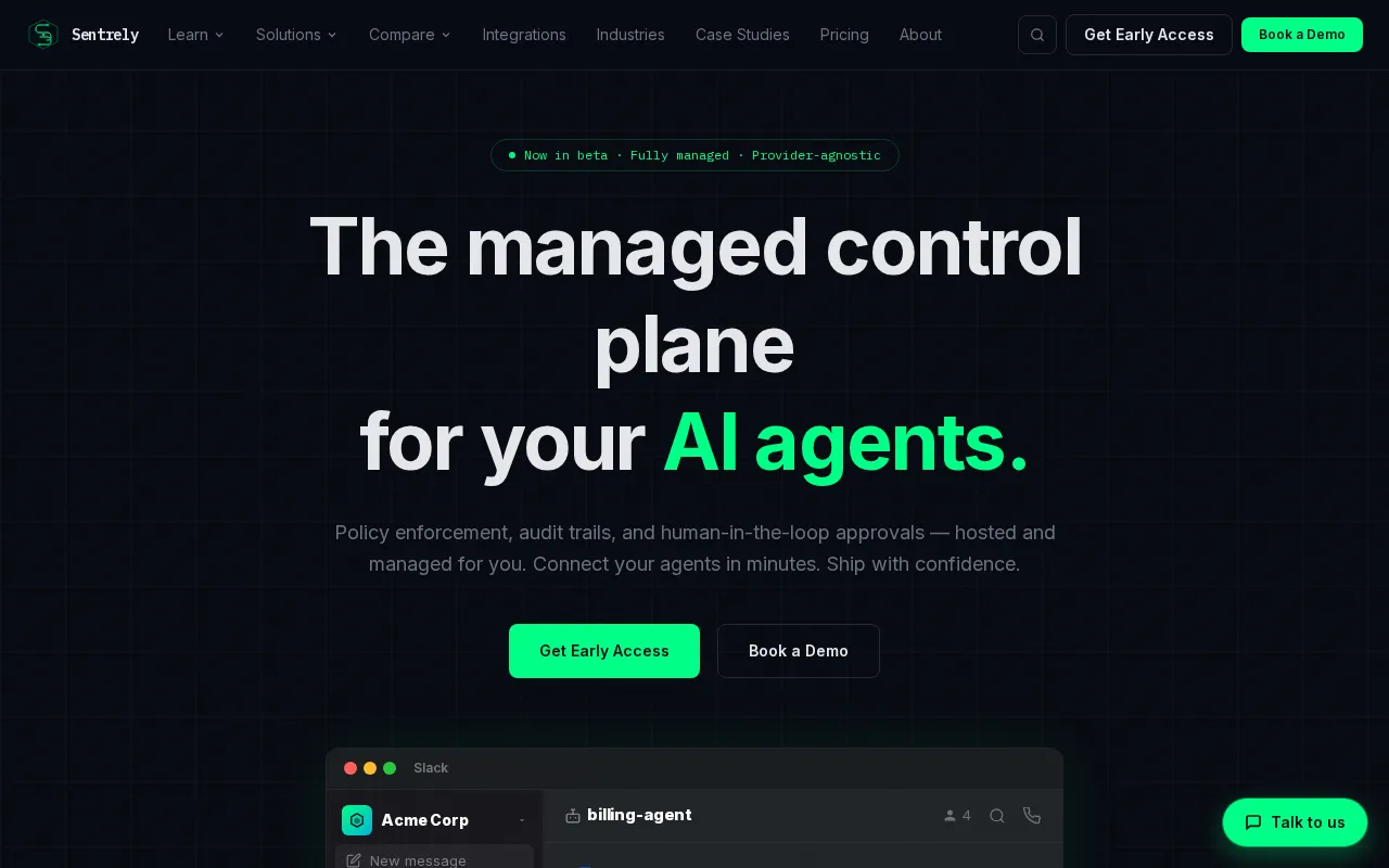 Sentrely — preview screenshot