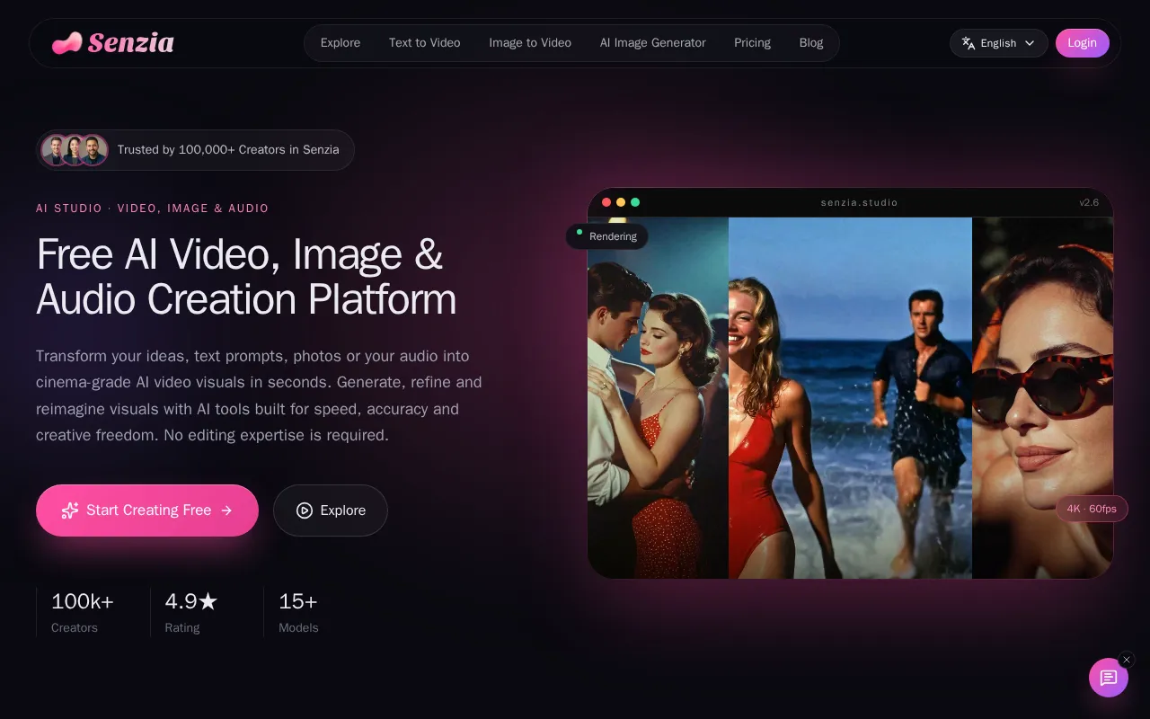 Senzia — preview screenshot