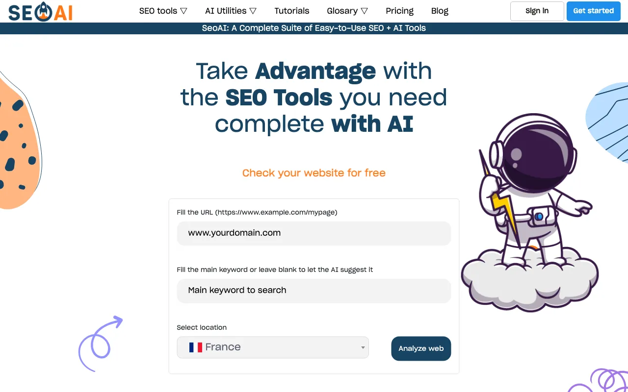 SeoAI.com — preview screenshot