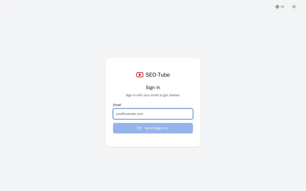 SEOtube — pricing page