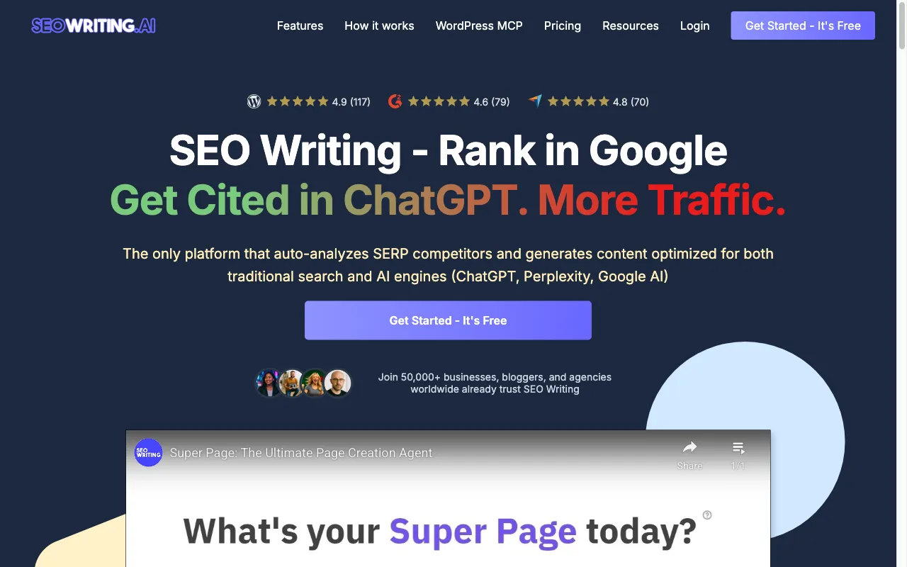SEOWriting — preview screenshot