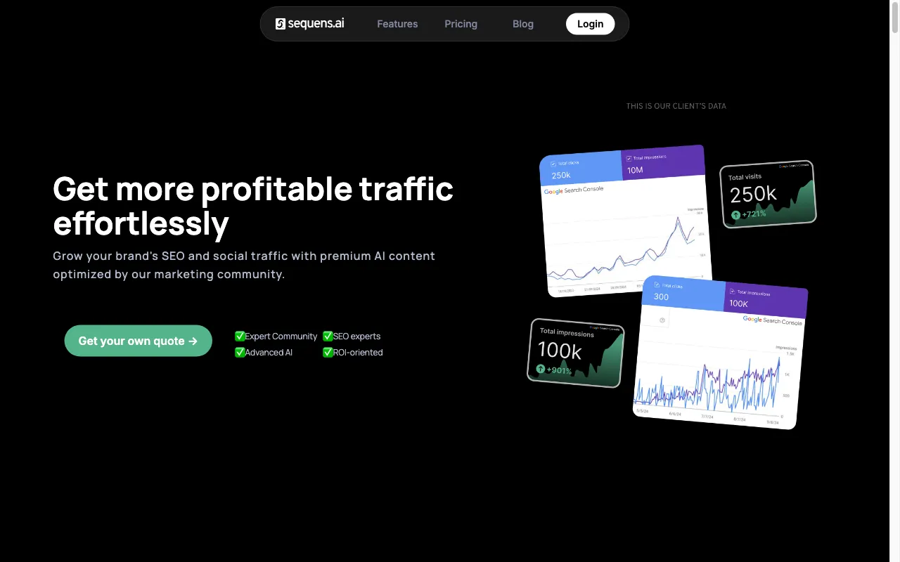 Sequens.ai — preview screenshot