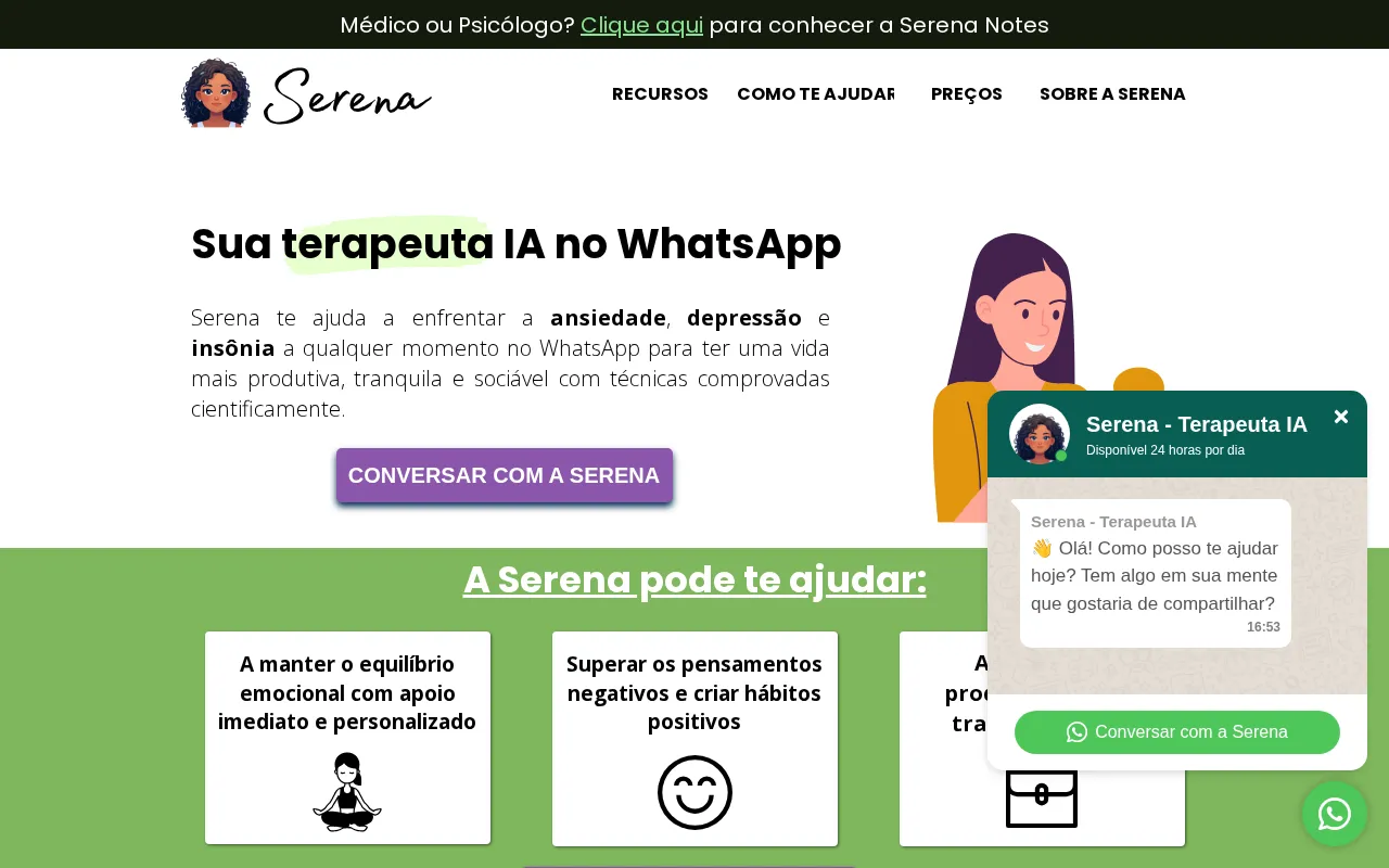 Serenaapp — preview screenshot