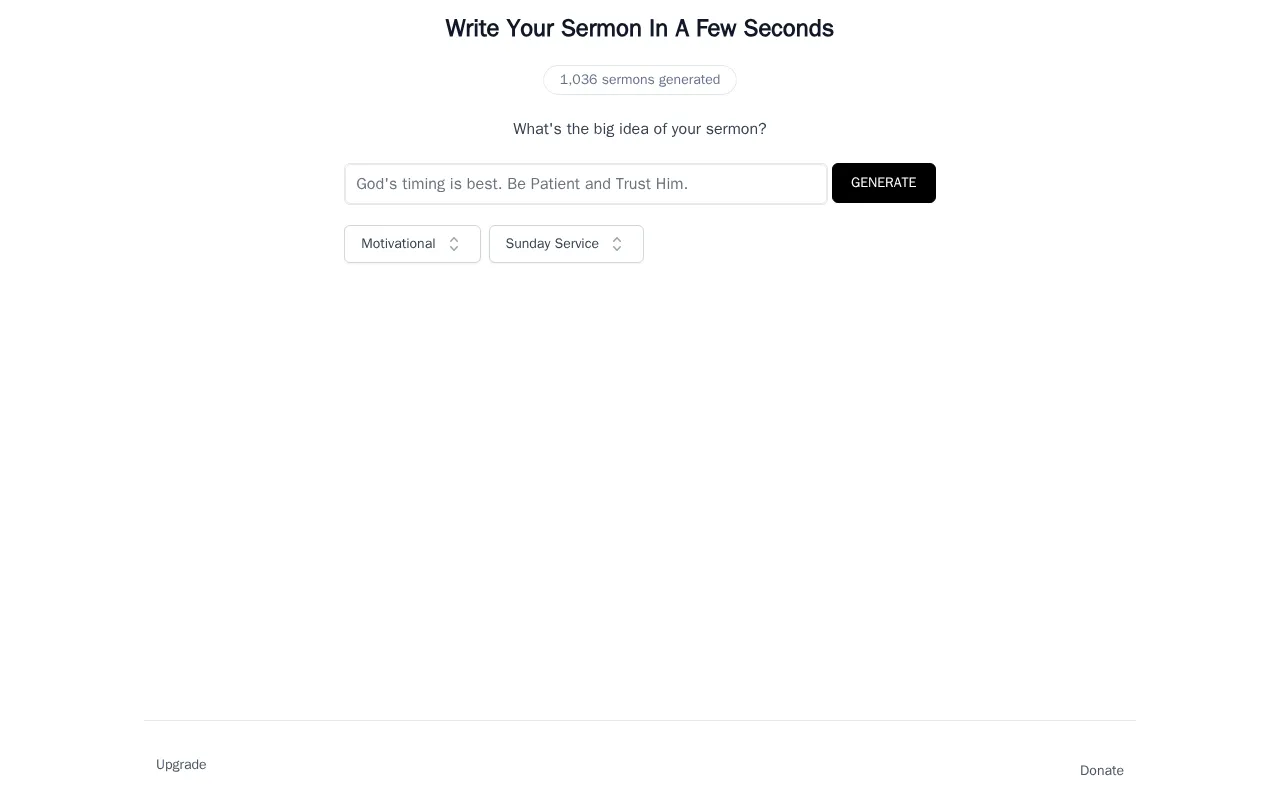 SermonGPT — preview screenshot