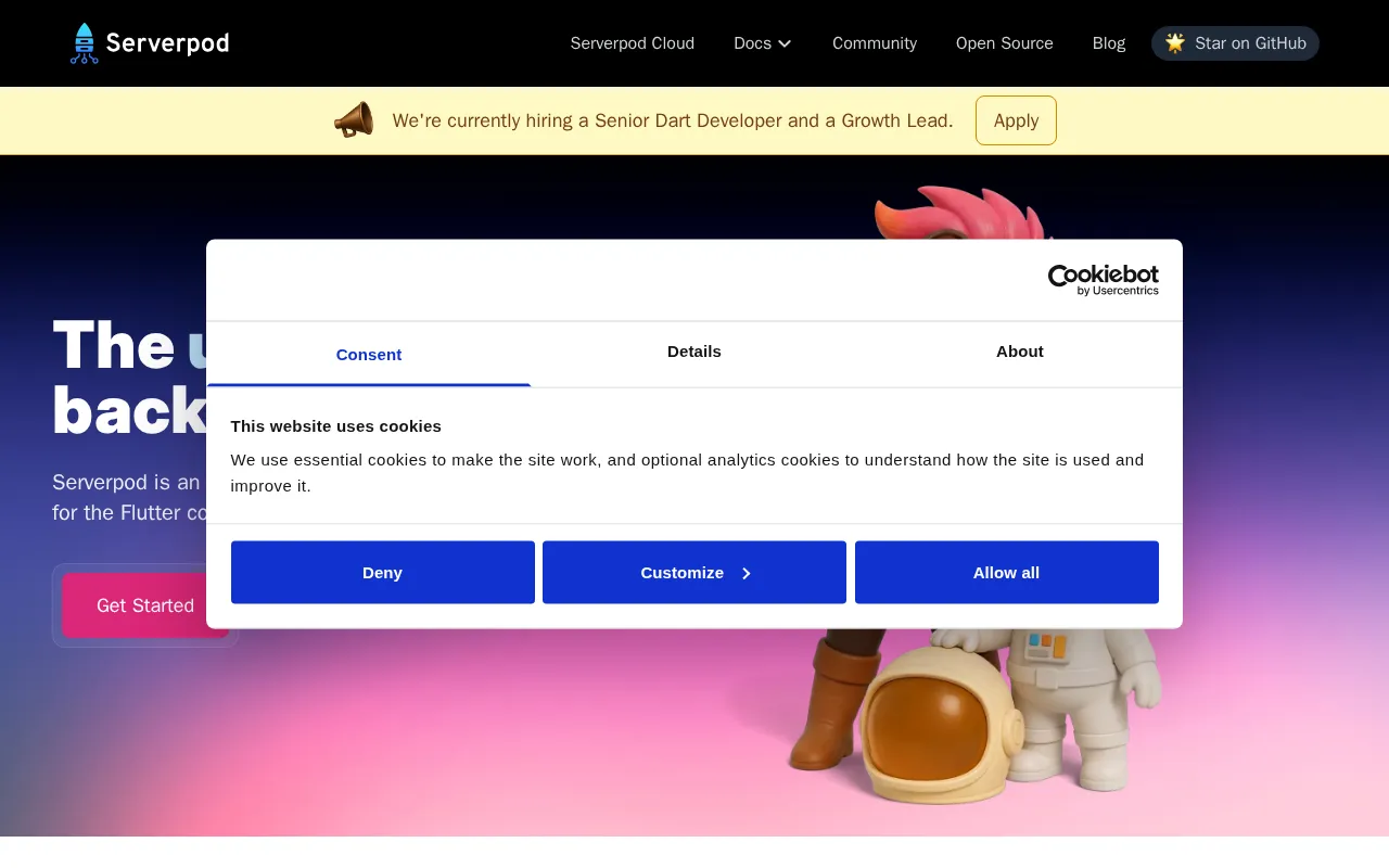 Serverpod 1.0 — preview screenshot
