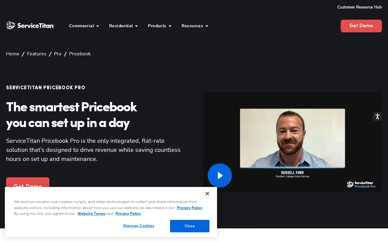 Servicetitan — pricing page