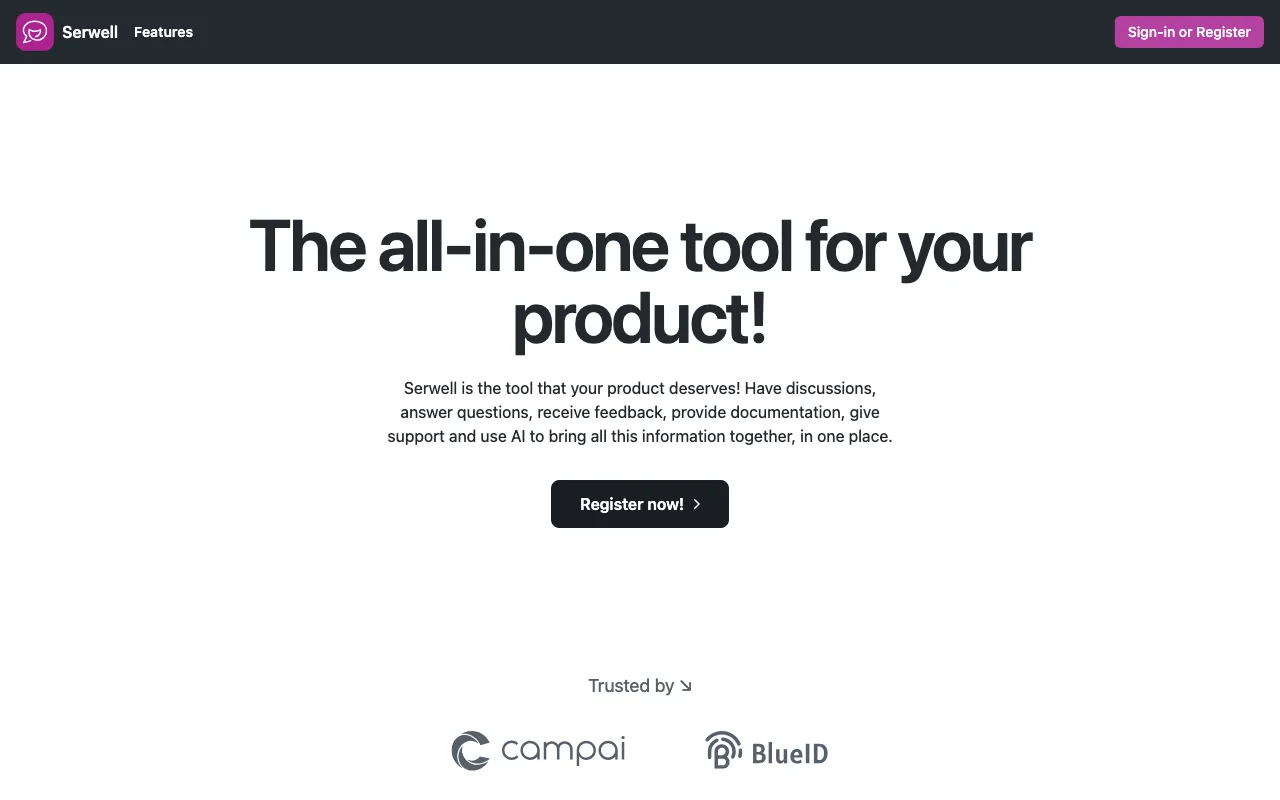 Serwell — preview screenshot