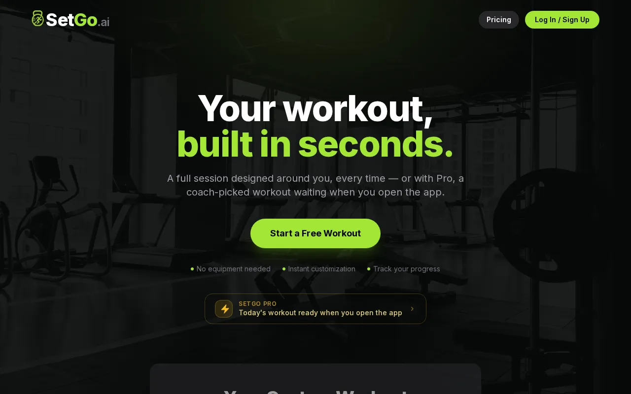 SetGo.ai — preview screenshot