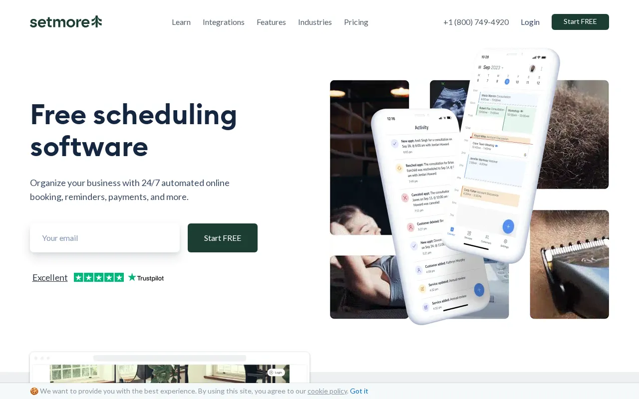 Setmore — preview screenshot