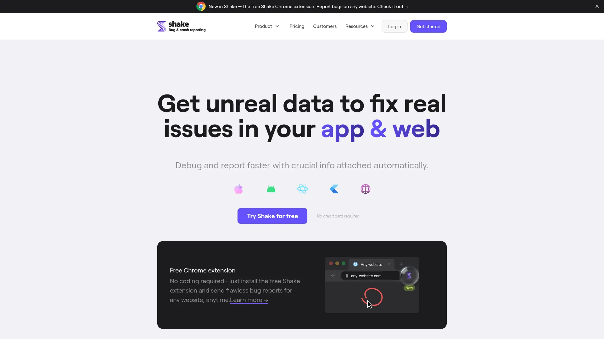 Shake — preview screenshot