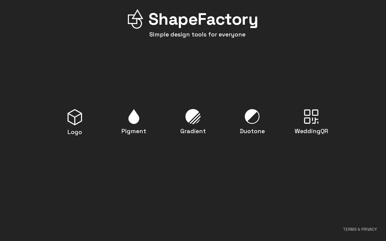 ShapeFactory — preview screenshot