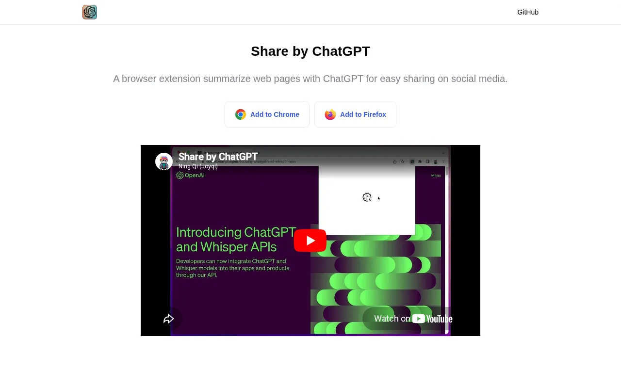 Share by ChatGPT — preview screenshot