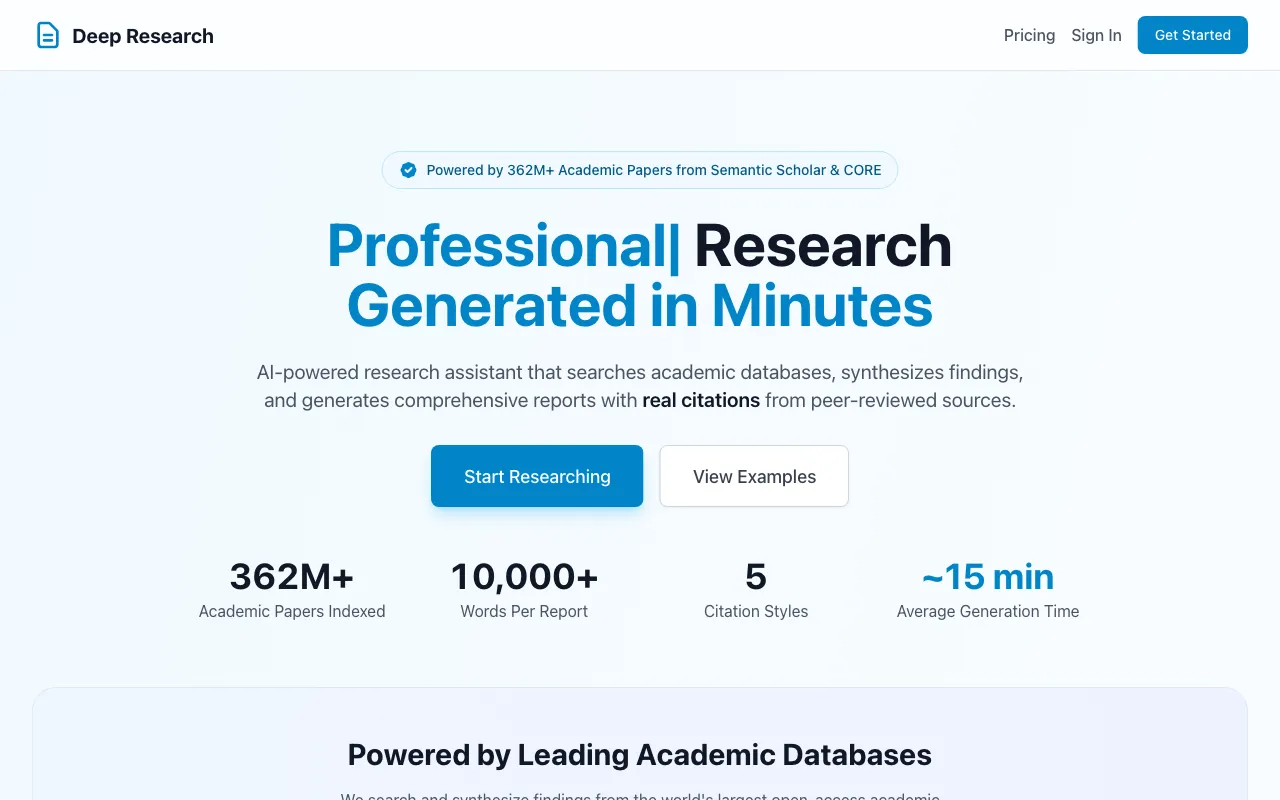 Share Deep Research — preview screenshot