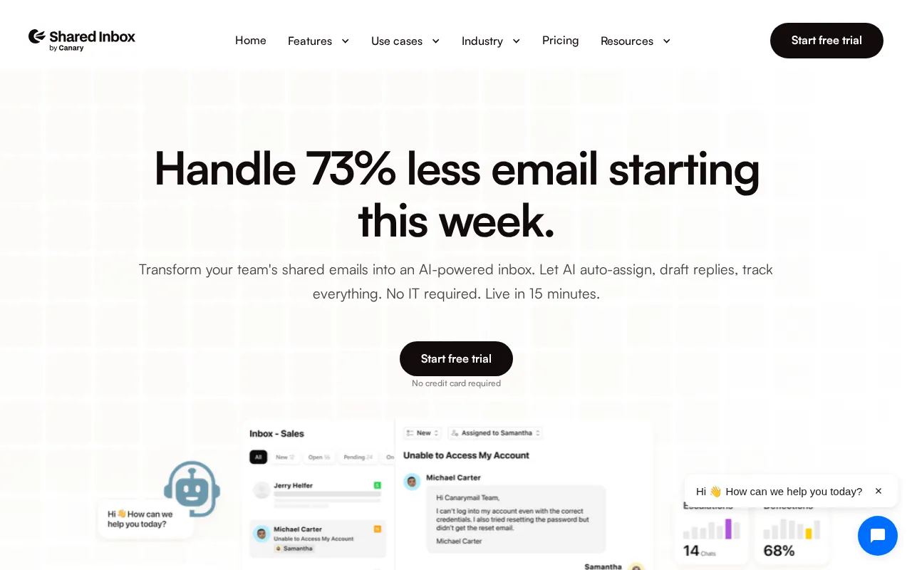 Shared Inbox by Canary — preview screenshot