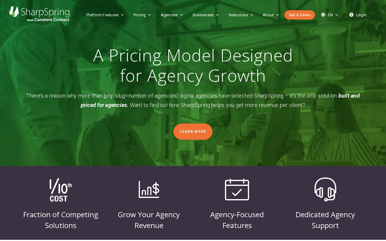 Sharpspring — pricing page