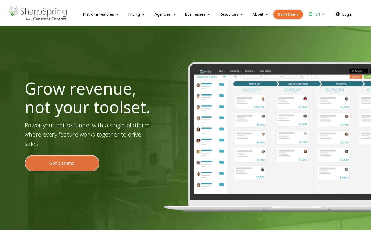 Sharpspring — preview screenshot