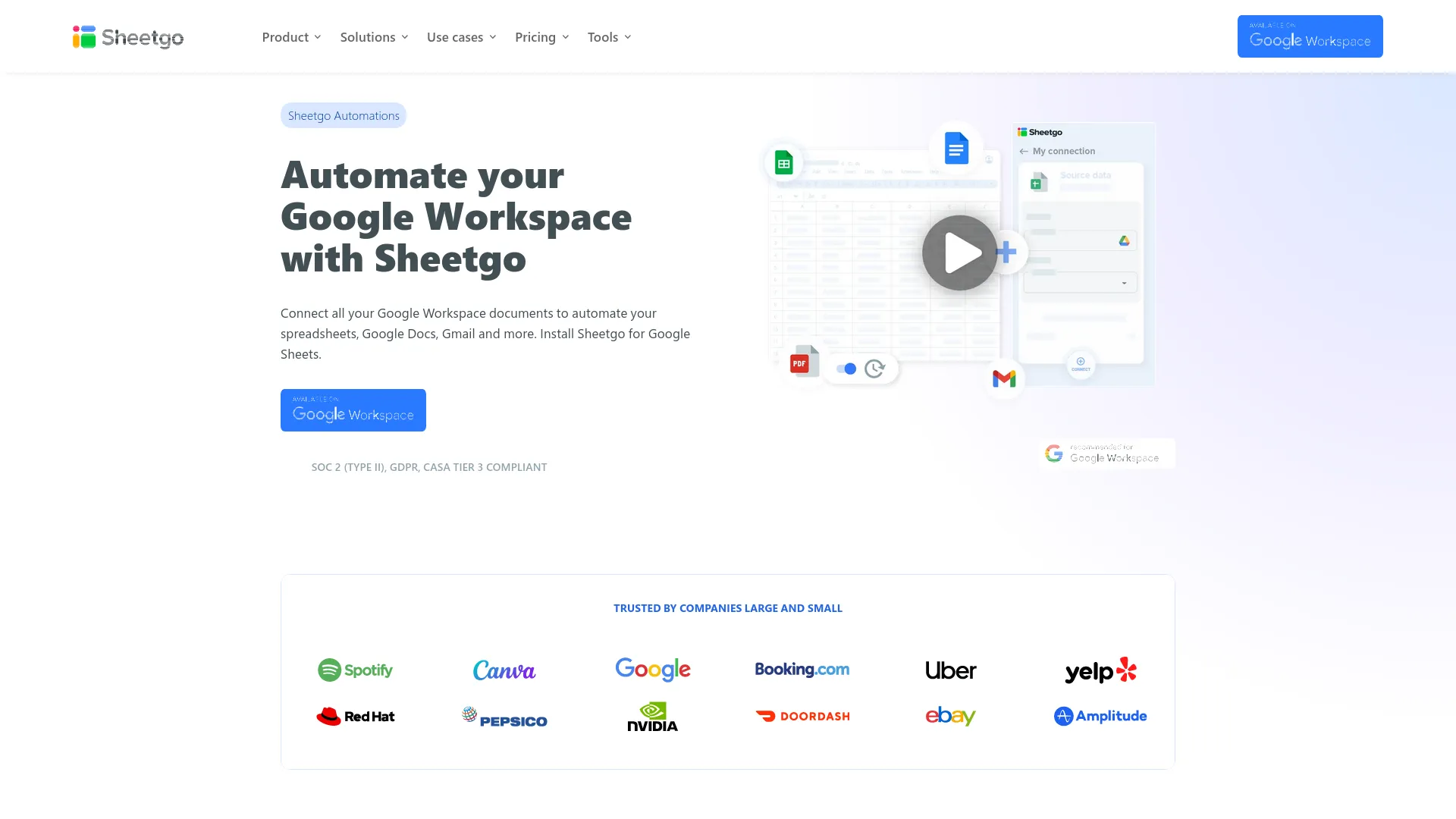 Sheetgo — preview screenshot
