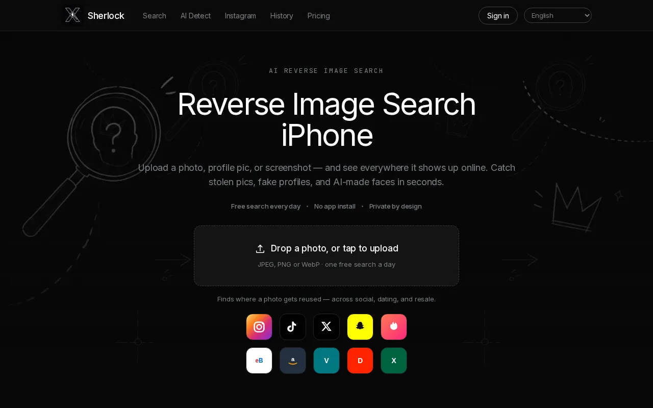 Sherlock — preview screenshot