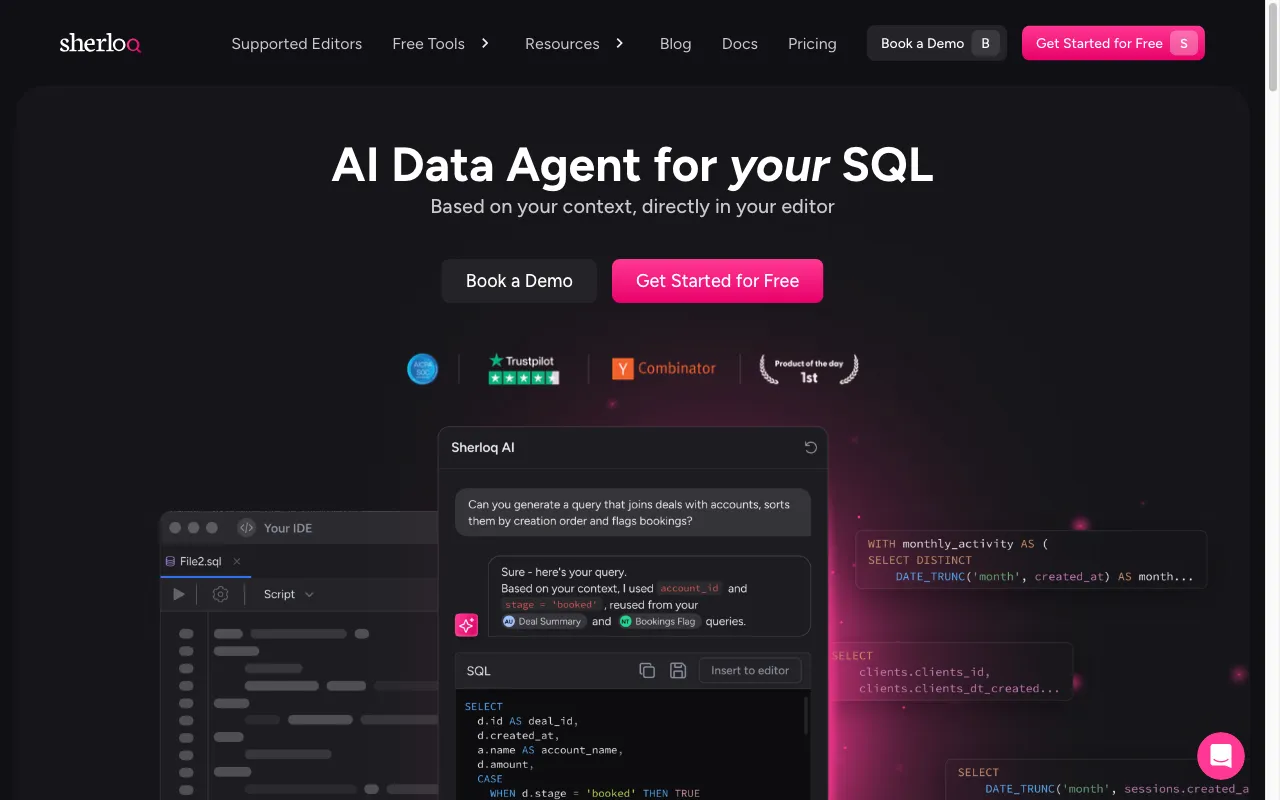 SherloqData — preview screenshot