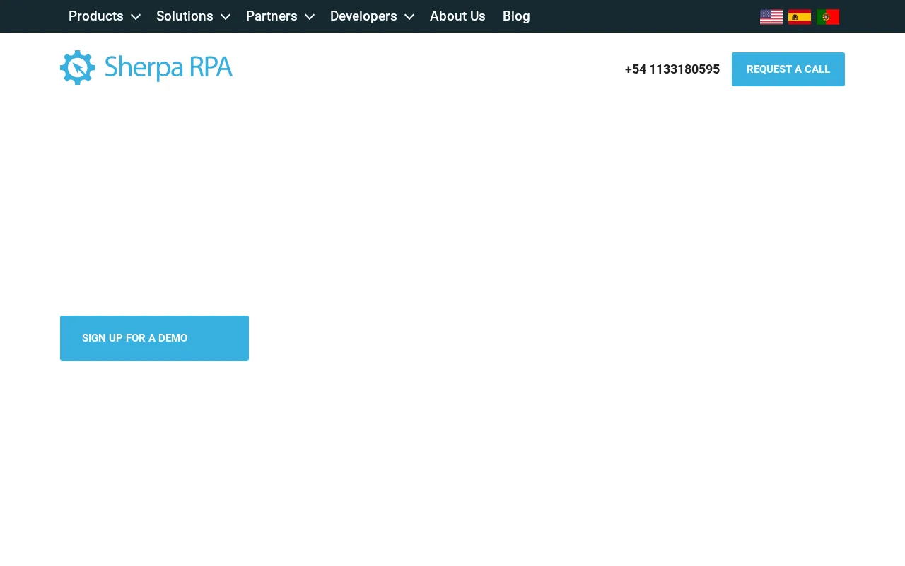 Sherpa RPA — preview screenshot