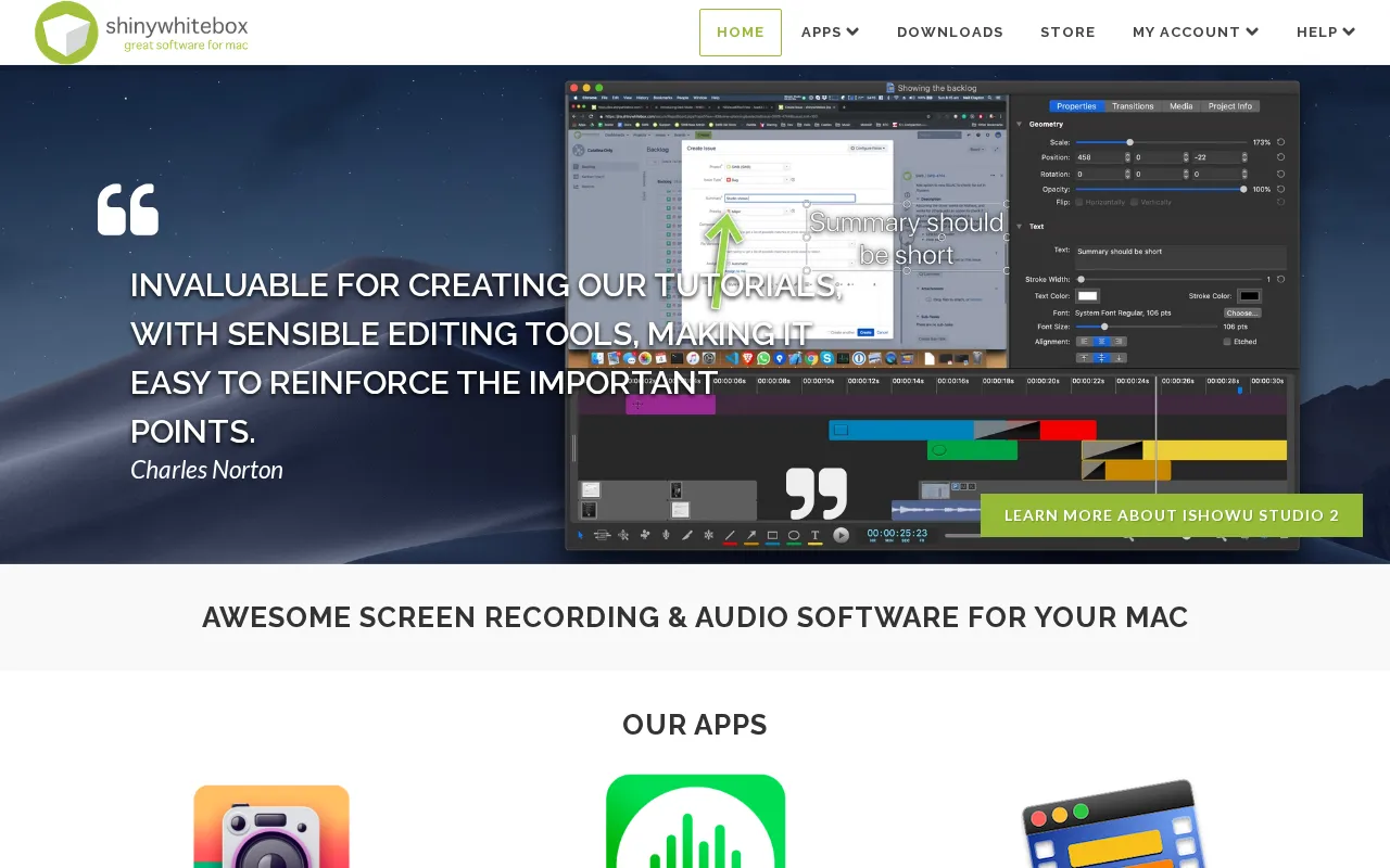 Shinywhitebox — preview screenshot
