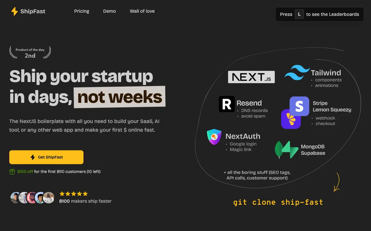 ShipFast — preview screenshot